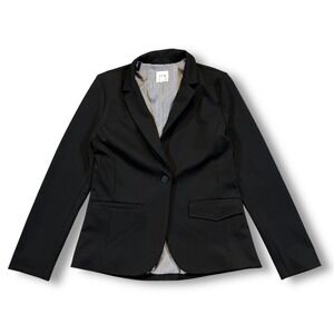 EUC GAP Womens 4 Black One‎ Button Blazer Career Office Jacket